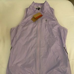 specialized purple cycling windbreaker vest